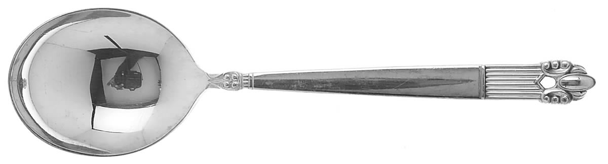 Astrid (Silverplate, 1945) Round Bowl Soup Spoon (Gumbo) by National Silver Co-1