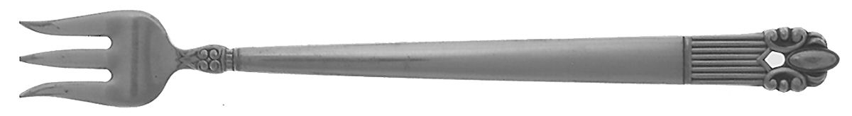 Astrid (Silverplate, 1945) Cocktail/Seafood Fork by National Silver Co-1
