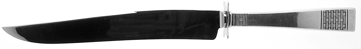 Calvalcade (Silverplate, 1946) Large Stainless Blade Roast Carving Knife by National Silver Co-1