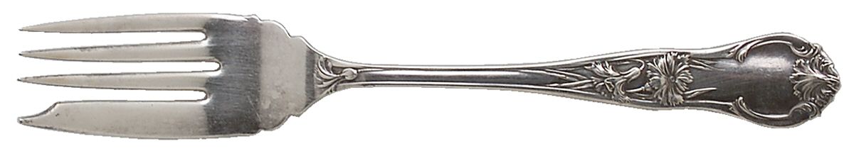 Carnation (Silverplate, 1910) Individual Salad Fork by National Silver Co-1