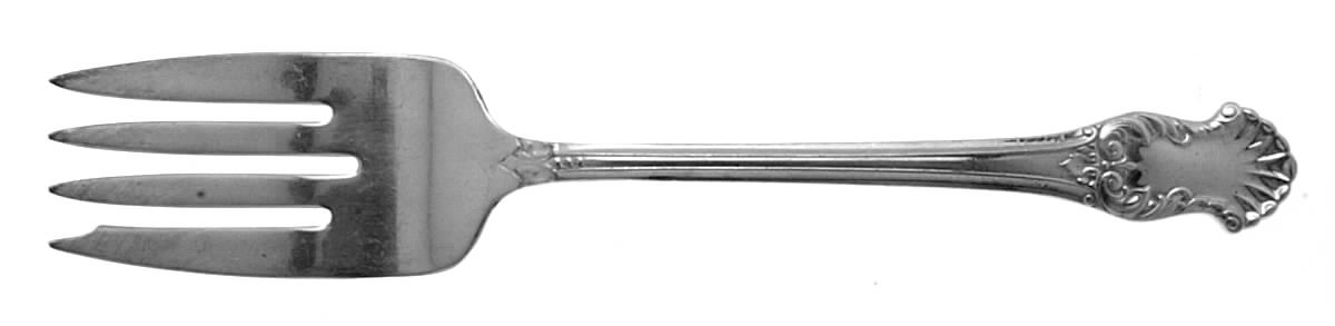 Concerto (Silverplate, 1944) Medium Solid Cold Meat Serving Fork by National Silver Co-1