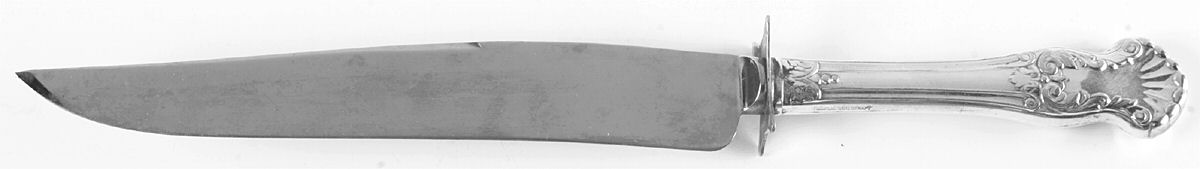 Concerto (Silverplate, 1944) Large Stainless Blade Roast Carving Knife by National Silver Co-1