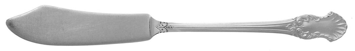 Concerto (Silverplate, 1944) Flat Handle Master Butter Knife by National Silver Co-1