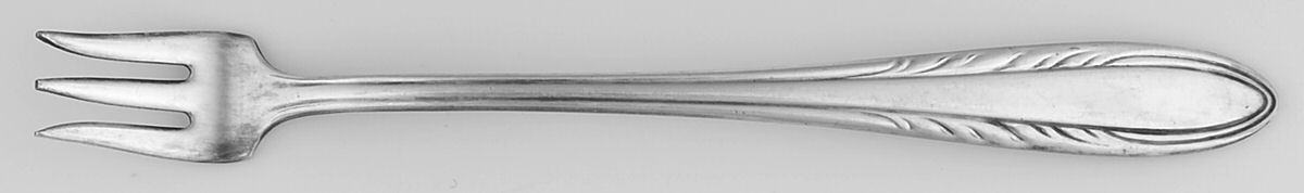 Flame (Silverplate, 1938) Cocktail/Seafood Fork by National Silver Co-1