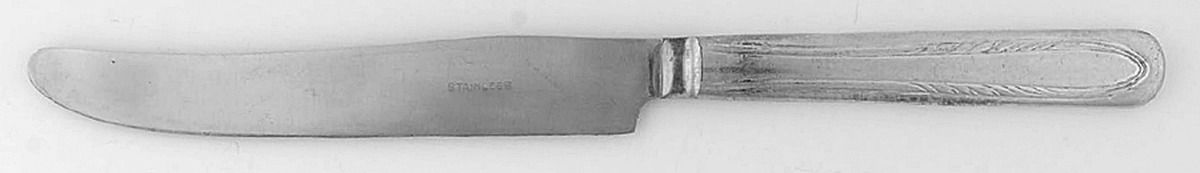 Flame (Silverplate, 1938) New French Solid Knife by National Silver Co-1