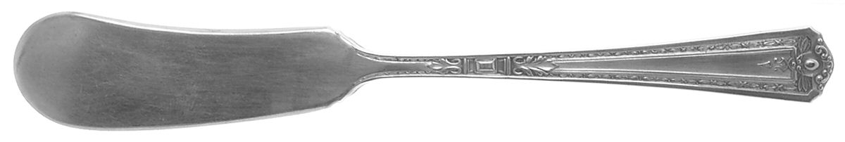 Florence (Silverplate, 1930) Flat Handle Butter Spreader by National Silver Co-1
