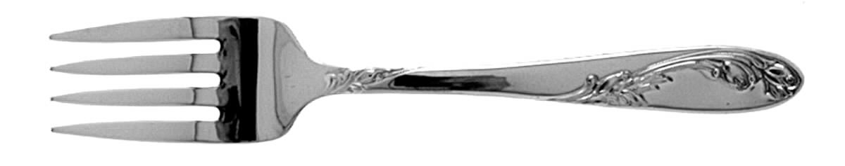 Garden of Roses (Silverplate, 1952) Individual Salad Fork by National Silver Co-1