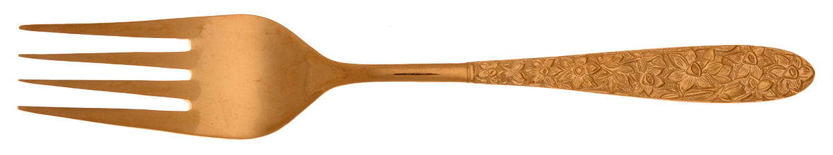 Golden Narcissus (Gold Electroplate) Individual Salad Fork by National Silver Co-1
