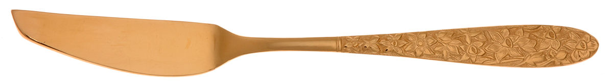 Golden Narcissus (Gold Electroplate) Flat Handle Master Butter Knife by National Silver Co-1