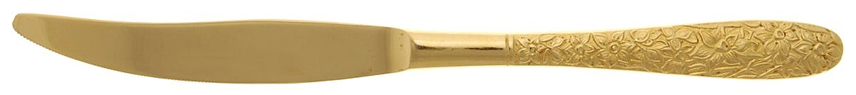 Golden Narcissus (Gold Electroplate) Modern Solid Knife by National Silver Co-1