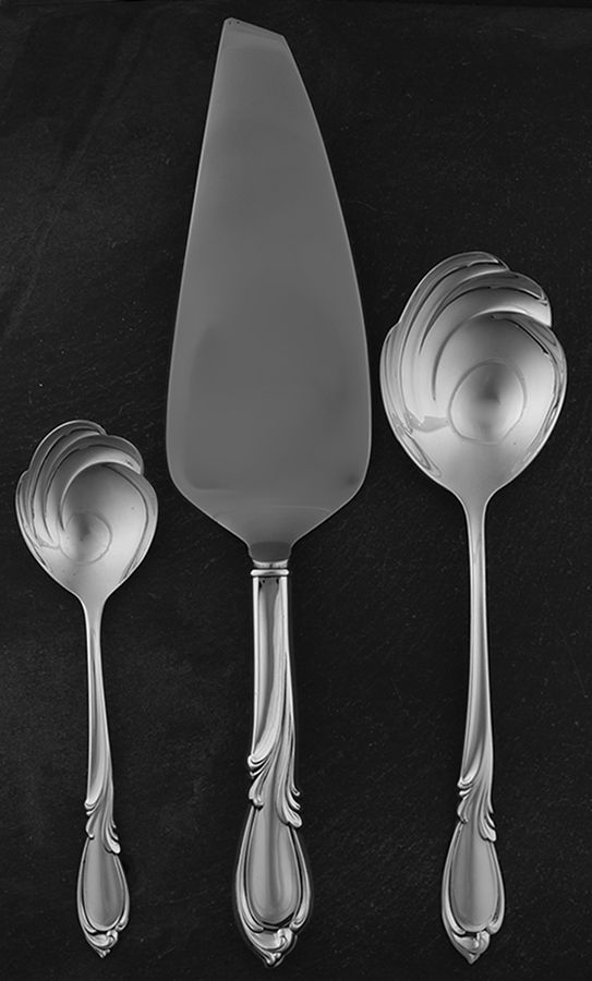 Holiday (Silverplate, 1951) 3 Piece Completer Set by National Silver Co-1