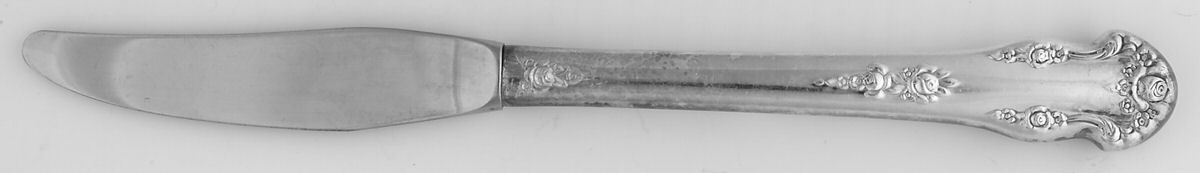Holiday (Silverplate, 1951) Modern Hollow Grille Knife by National Silver Co-1