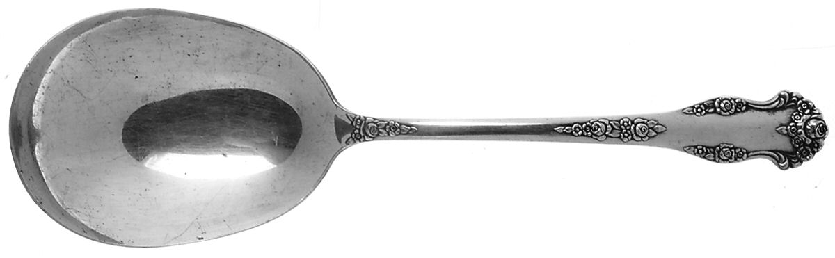 Holiday (Silverplate, 1951) Solid Smooth Casserole Spoon by National Silver Co-1