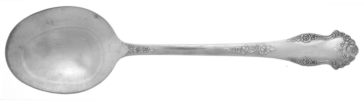 Holiday (Silverplate, 1951) Solid Salad Serving Spoon by National Silver Co-1