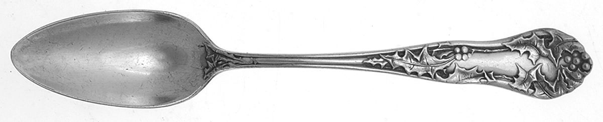 Holly (Silverplate, 1904-1907) Fruit/Orange Spoon by National Silver Co-1