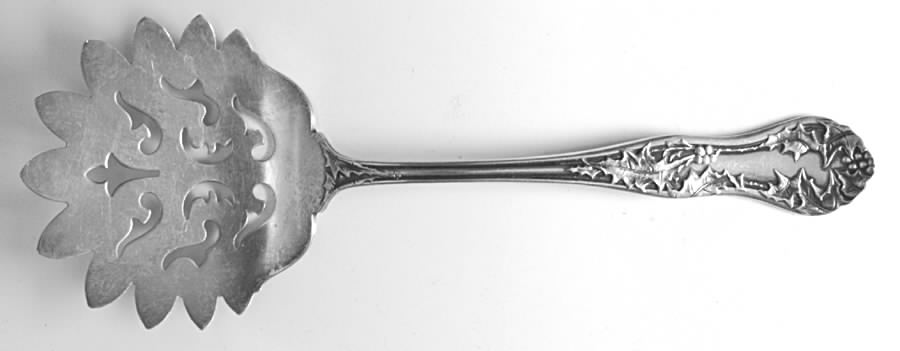 Holly (Silverplate, 1904-1907) Small Cucumber/Tomato Server by National Silver Co-1