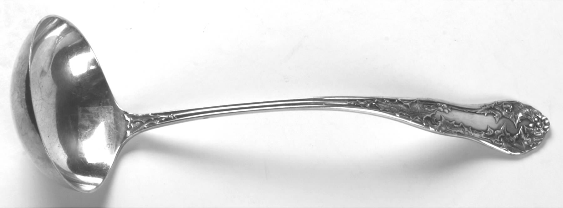 Holly (Silverplate, 1904-1907) Oyster Ladle Solid Piece by National Silver Co-1