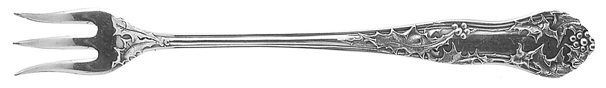 Holly (Silverplate, 1904-1907) Oyster Fork by National Silver Co-1