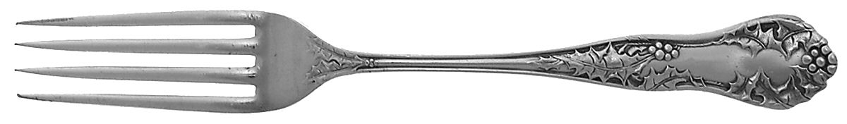 Holly (Silverplate, 1904-1907) Fork by National Silver Co-1