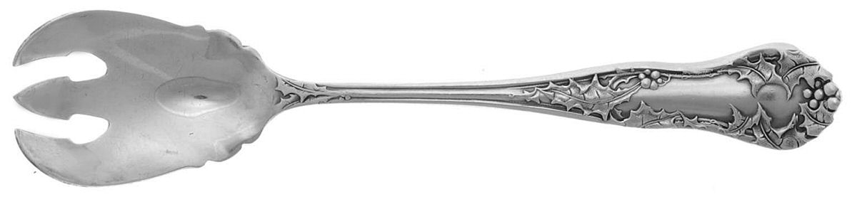Holly (Silverplate, 1904-1907) Ice Cream Fork by National Silver Co-1