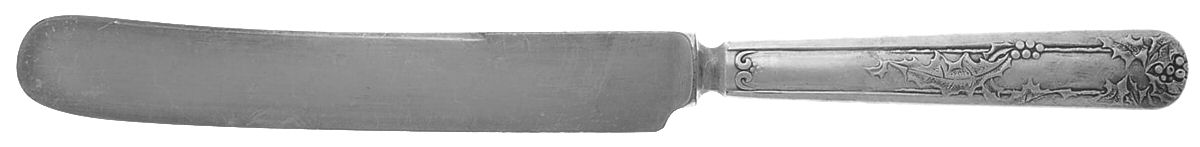 Holly (Silverplate, 1904-1907) Old French Solid Knife by National Silver Co-1