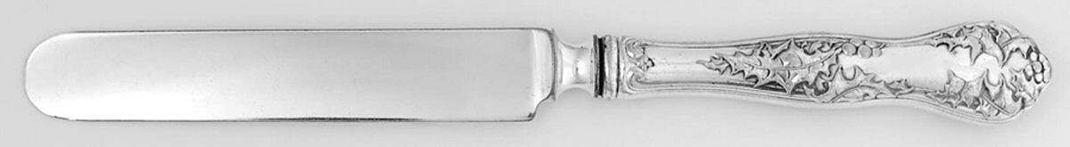 Holly (Silverplate, 1904-1907) Blunt Hollow Knife with Bolster by National Silver Co-1