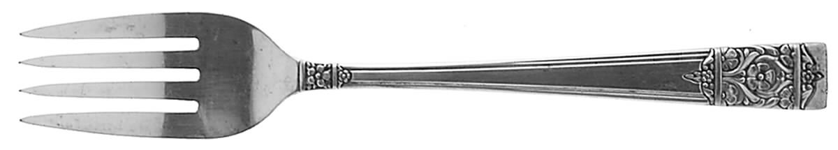 Inauguration (Silverplate, Floral, 1948) Individual Salad Fork by National Silver Co-1