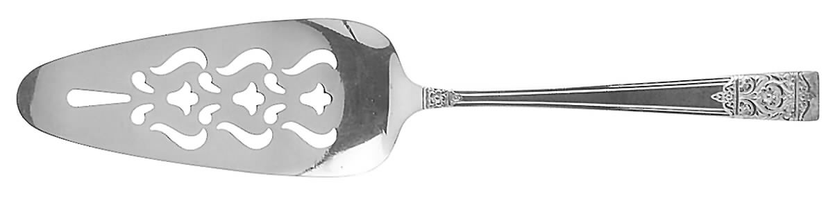 Inauguration (Silverplate, Floral, 1948) Solid Pierced Pie Server by National Silver Co-1