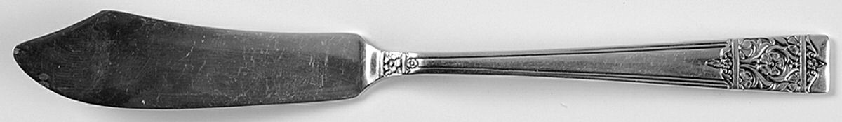 Inauguration (Silverplate, Floral, 1948) Flat Handle Master Butter Knife by National Silver Co-1