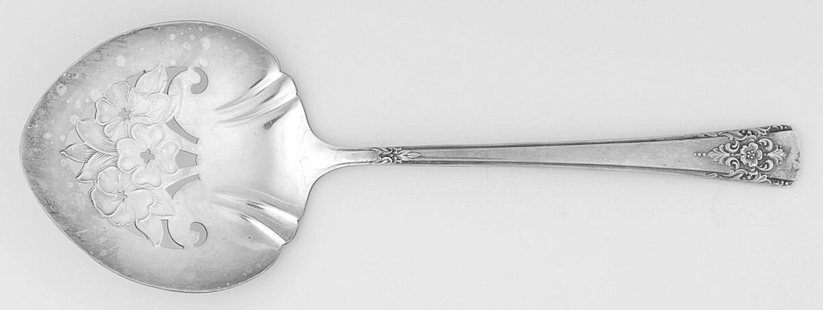 Inauguration (Silverplate, Floral, 1948) Tomato Server, Solid Piece by National Silver Co-1