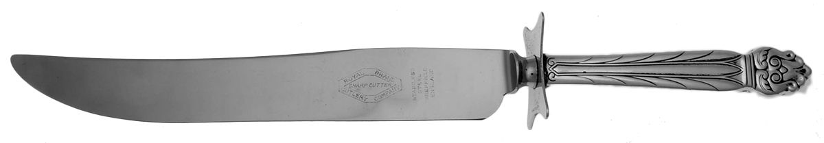 Intermezzo (Sterling, 1940) Small Steak Carving Knife with Stainless Blade by National Silver Co-1