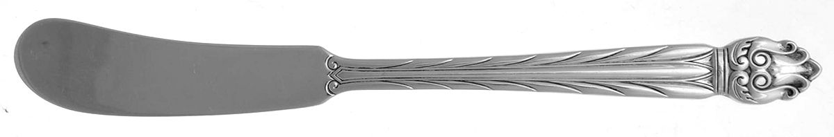Intermezzo (Sterling, 1940) Flat Handle Butter Spreader by National Silver Co-1