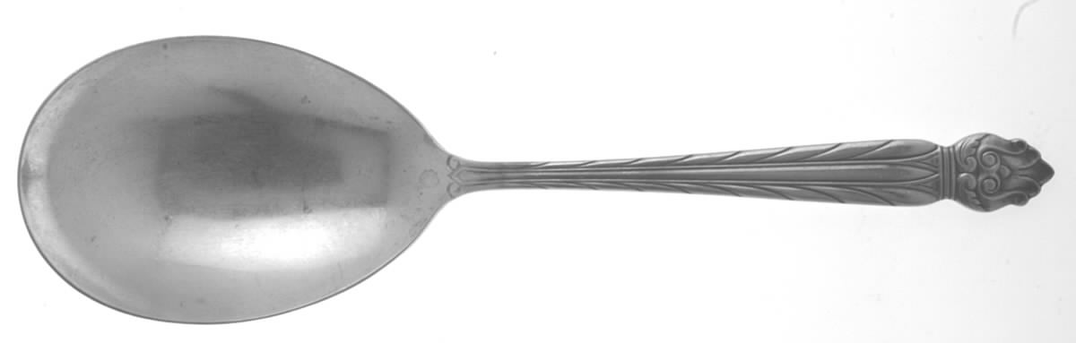 Intermezzo (Sterling, 1940) Solid Smooth Casserole Spoon by National Silver Co-1