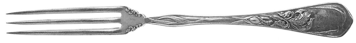Iris (Silverplate, 1902) Strawberry Fork by National Silver Co-1