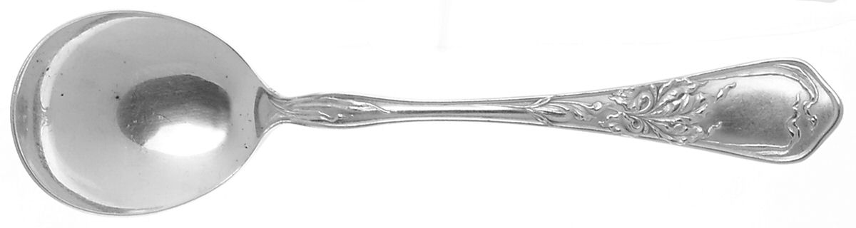Iris (Silverplate, 1902) Round Bowl Soup Spoon (Gumbo) by National Silver Co-1