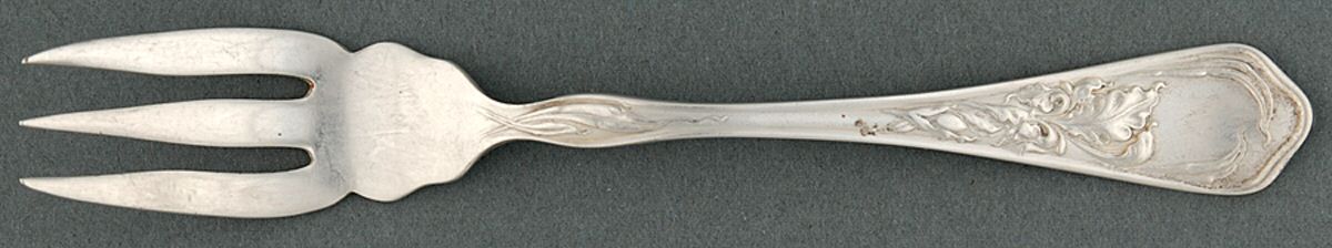 Iris (Silverplate, 1902) Pastry Fork by National Silver Co-1
