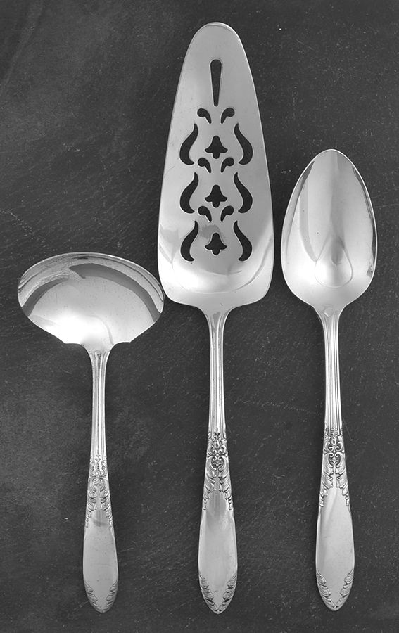 King Edward (Silverplate 1936, 1951) 3 Piece Completer Set by National Silver Co-1