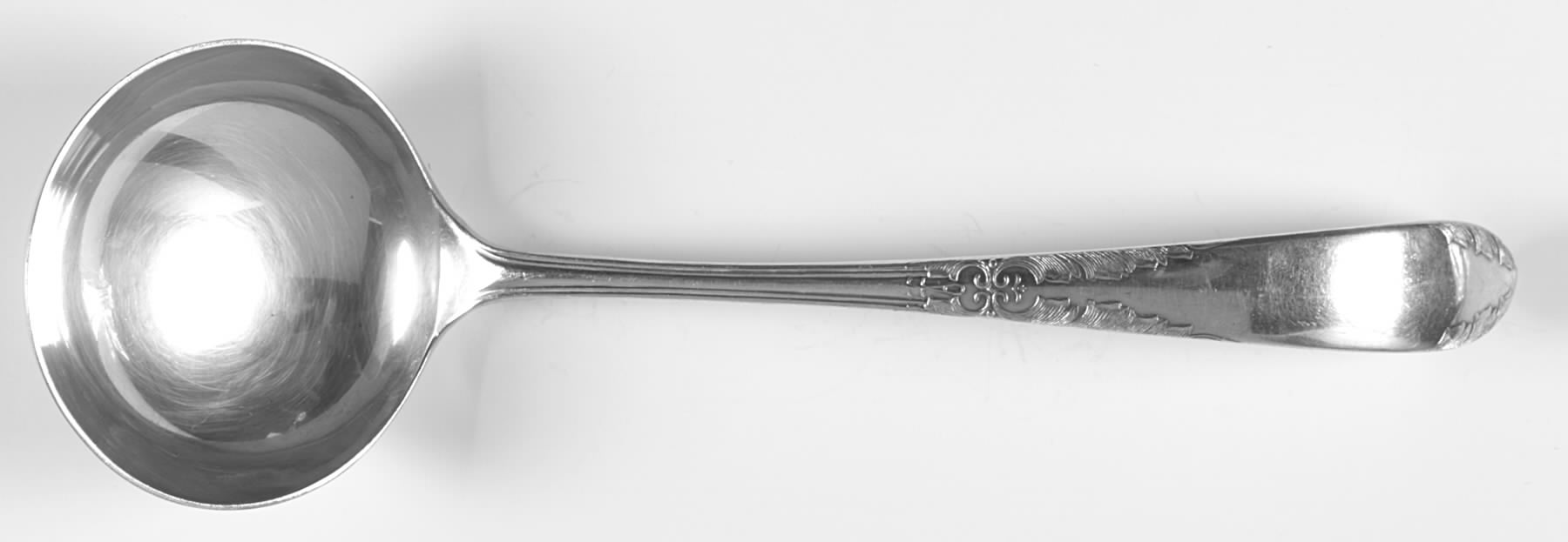 King Edward (Silverplate 1936, 1951) Solid Soup Ladle by National Silver Co-1