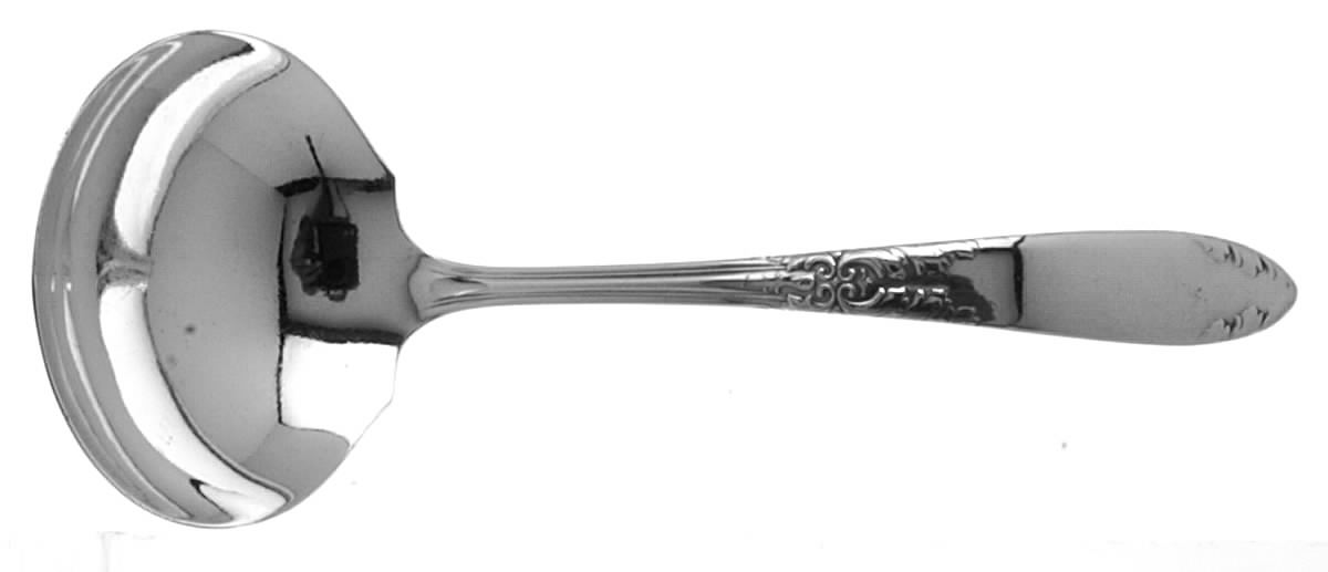 King Edward (Silverplate 1936, 1951) Solid Gravy Ladle by National Silver Co-1