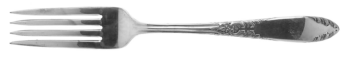 King Edward (Silverplate 1936, 1951) Fork by National Silver Co-1