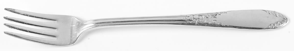 King Edward (Silverplate 1936, 1951) Grille Fork (Viande) by National Silver Co-1