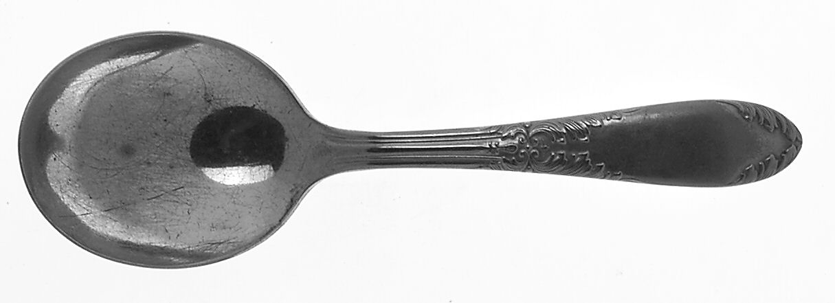 King Edward (Silverplate 1936, 1951) Straight Handle Baby Spoon by National Silver Co-1