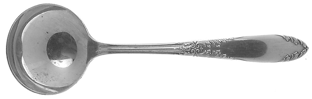 King Edward (Silverplate 1936, 1951) Round Bowl Soup Spoon (Bouillon) by National Silver Co-1