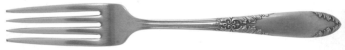 King Edward (Silverplate 1936, 1951) Youth Fork by National Silver Co-1