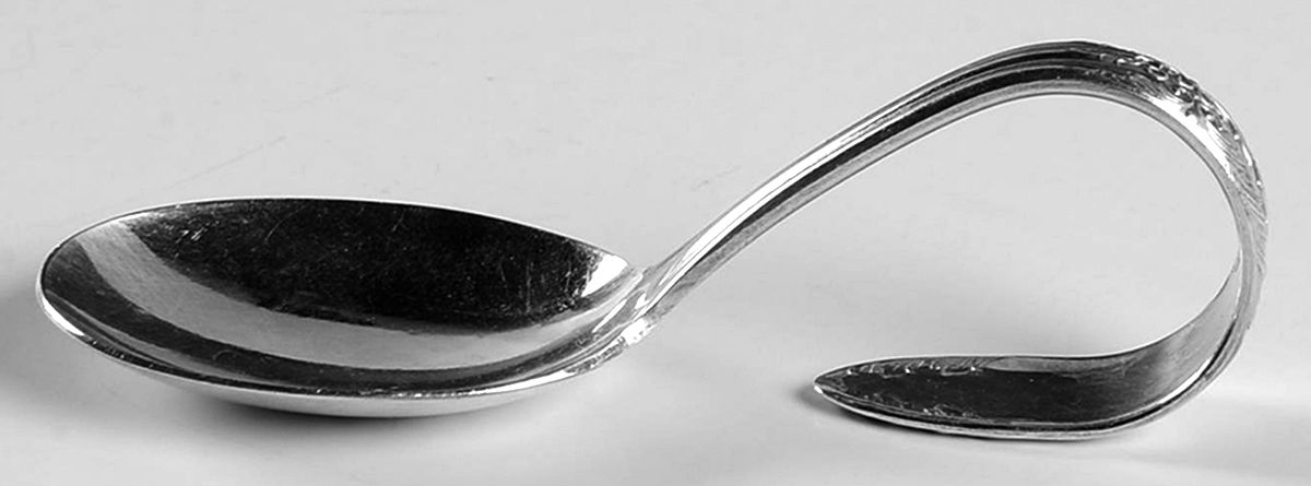 King Edward (Silverplate 1936, 1951) Spoon-Baby/Curved Handle by National Silver Co-1