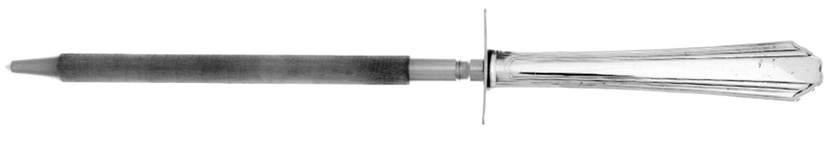 Lady Joan (Silverplate, 1931) Small Steel Rod Sharpener Knife by National Silver Co-1