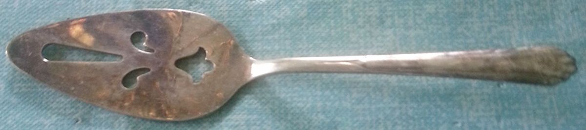Lady Joan (Silverplate, 1931) Solid Pierced Pie Server by National Silver Co-1