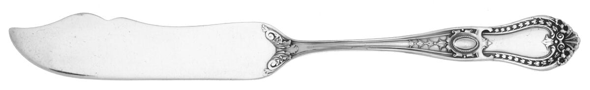 Marie Antoinette (Silverplate, 1900) Individual Solid Fish Knife by National Silver Co-1