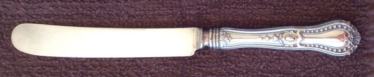 Marie Antoinette (Silverplate, 1900) Old French Hollow Knife with Bolster by National Silver Co-1