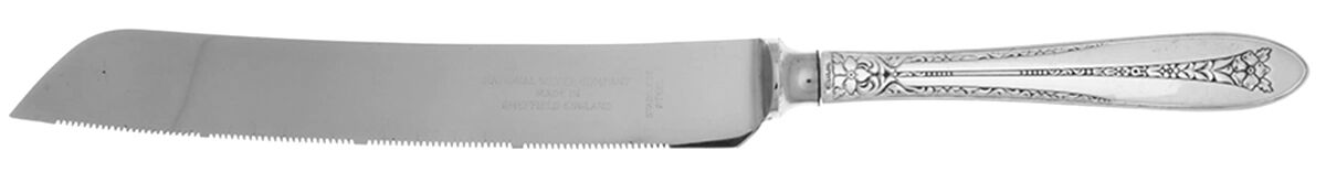 Margaret Rose (Sterling, 1938) Cake Knife with Stainless Blade by National Silver Co-1